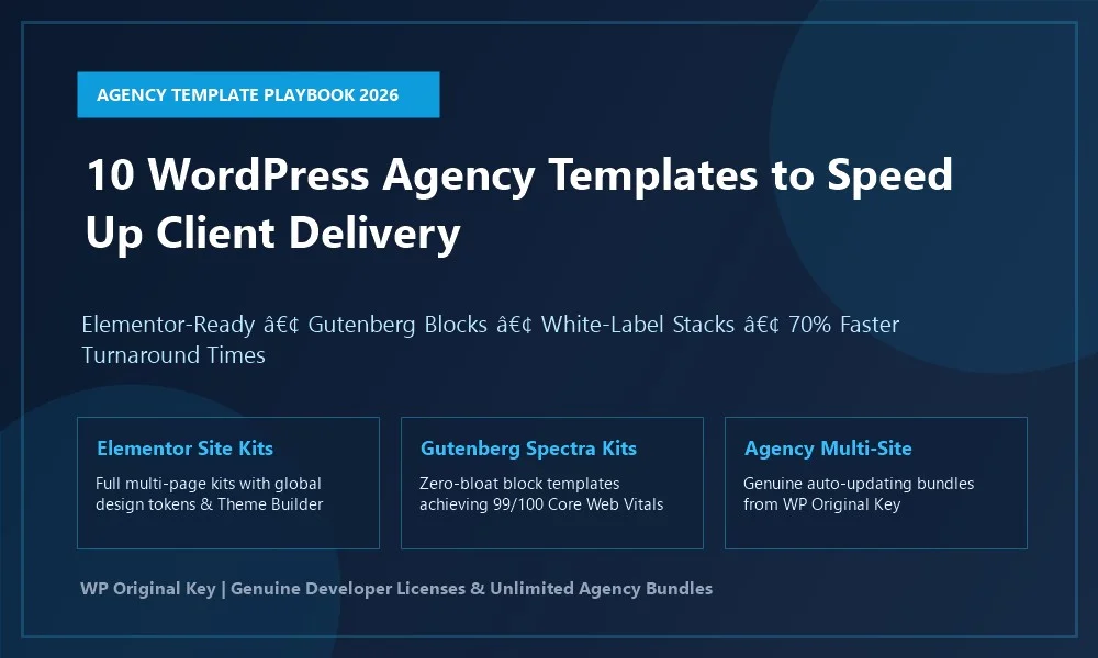 10 WordPress agency templates to speed up client delivery (Elementor-ready and performance optimised)