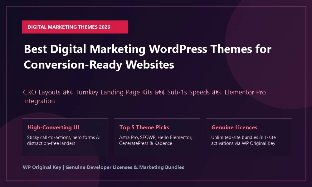 Best digital marketing WordPress themes for conversion-ready websites
