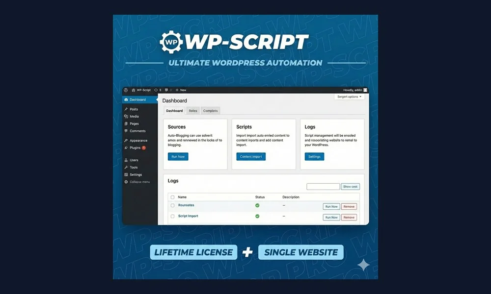 Automated Video Website with WP-Script License Key