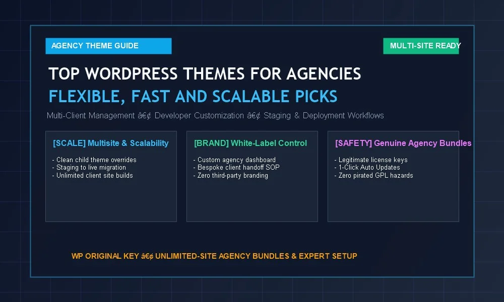 Top WordPress themes for agencies: flexible, fast and scalable picks
